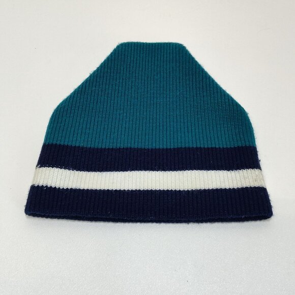 Penthouse Knits Made In USA Winter Ski Hat Beanie Striped Knit One Size Vintage - Picture 2 of 8